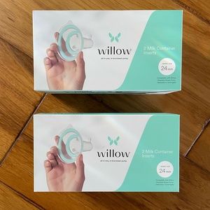 Willow milk container inserts 24mm 2 sets of 2